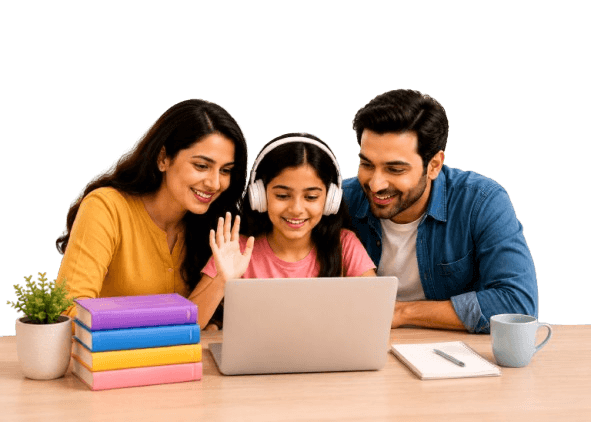 Parent and child learning together